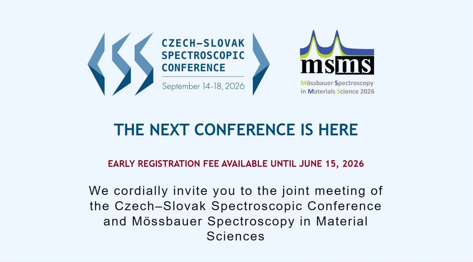<p>19th CSSC &amp; MSMS: 19. česko-slovenská spektroskopická konference 2026: Blíží se termín zvýhodněné registrace a zasílání abstraktů</p>