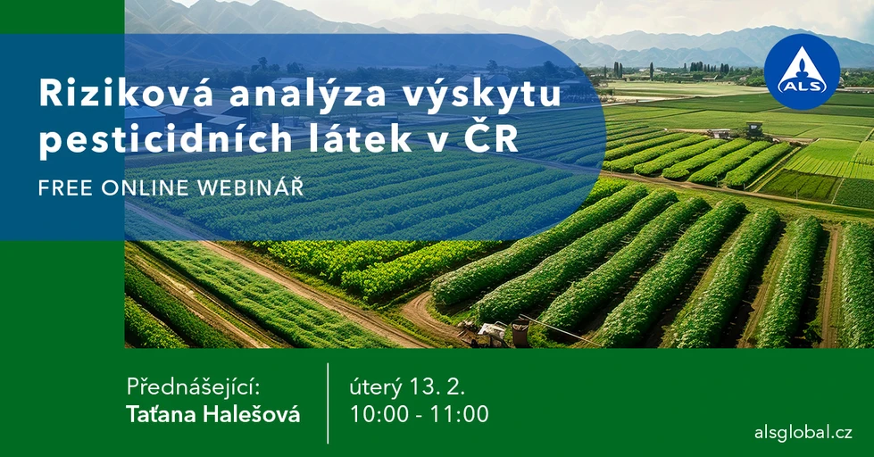 ALS Czech Republic: ALS Webinář: Riziková analýza výskytu pesticidních látek v České republice