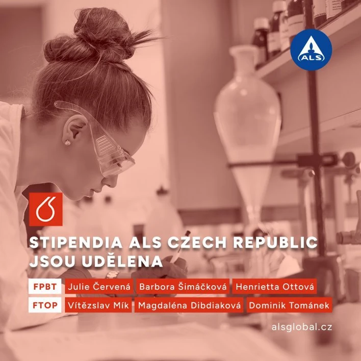 <p><strong>ALS Czech Republic</strong>: Podpora talentů: ALS stipendijní program pro studenty VŠCHT Praha</p>