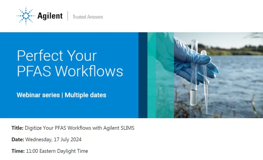 Agilent: Digitize Your PFAS Workflows with Agilent SLIMS
