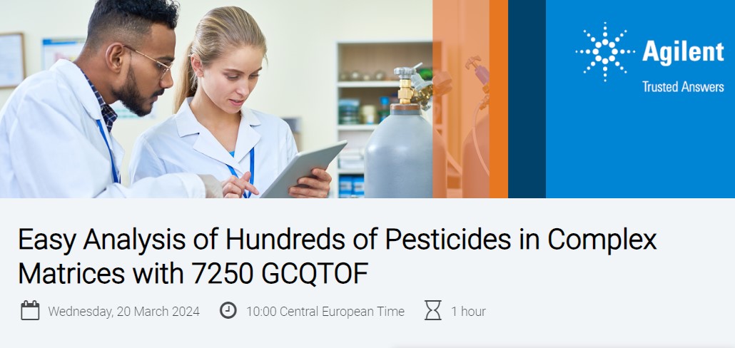 Agilent: Easy Analysis of Hundreds of Pesticides in Complex Matrices with 7250 GCQTOF