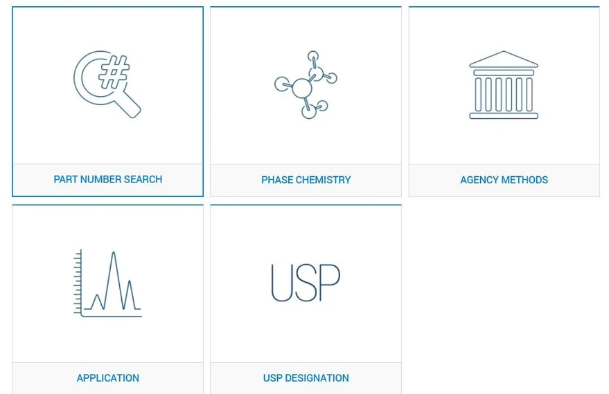 Agilent: Select an option to find your GC Column