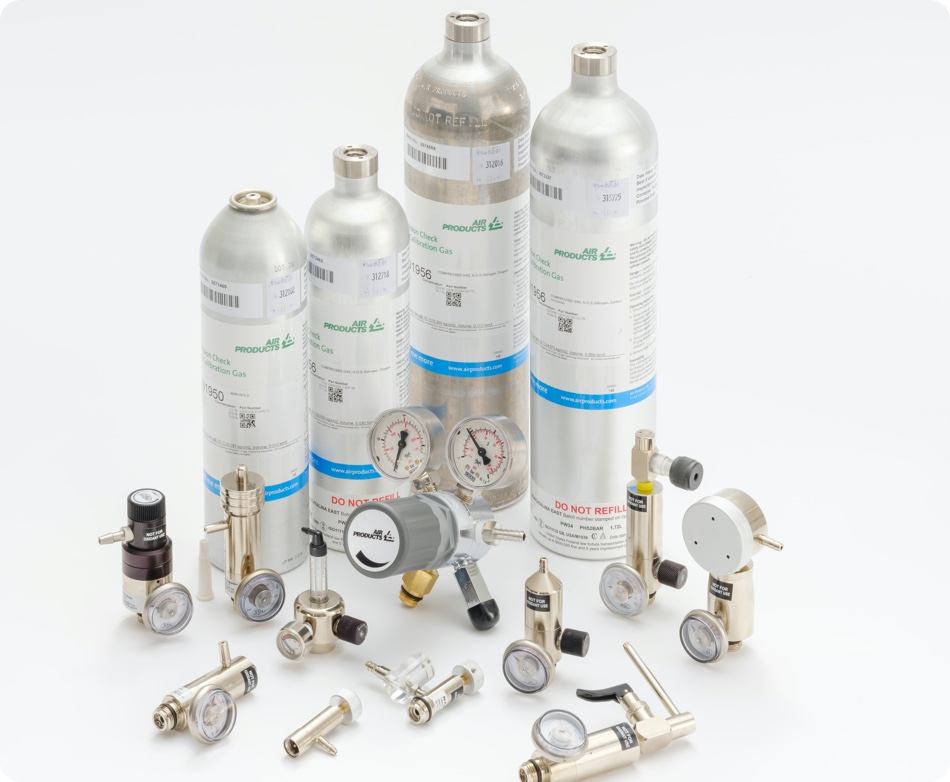 Air Products Speciální plyny v jednorázových lahvích