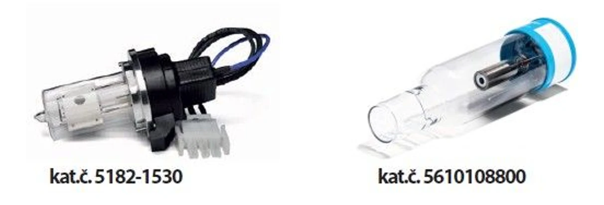 Altium: Výbojky s dutou katodou (HCL) pro AAS + deuteriové, wolframové a fluorescenční výbojky pro HPLC detektory (DAD, VWD) a UV-VIS spektrofotometry