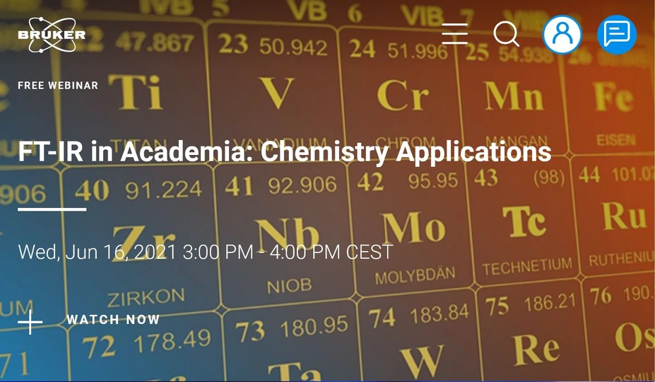 Bruker: FT-IR in Academia: Chemistry Applications