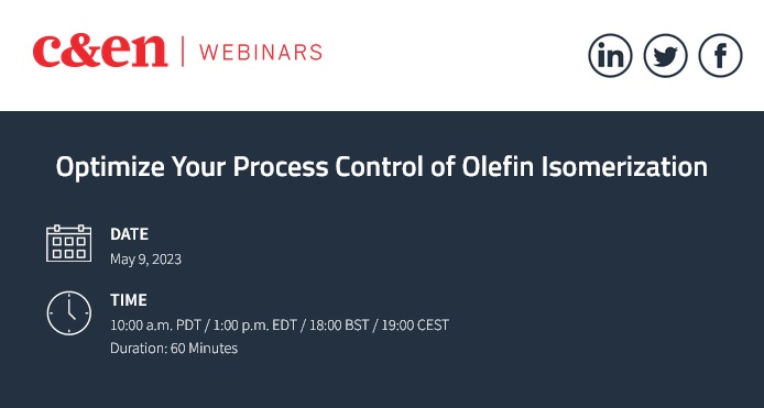 C&EN: Optimize Your Process Control of Olefin Isomerization