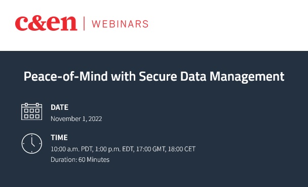C&EN: Peace-of-Mind with Secure Data Management