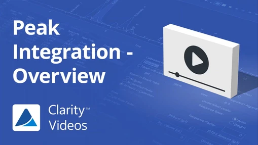 Základy integrace chromatogramu v chromatografickém softwaru Clarity