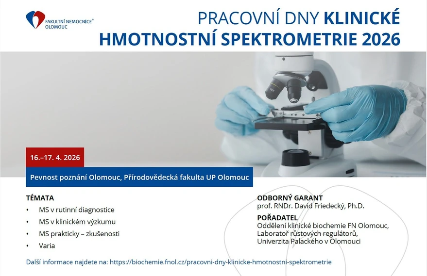 Pracovní dny klinické hmotnostní spektrometrie 2026