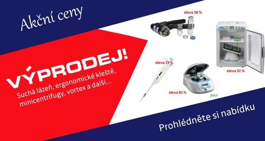 Výprodej drobného laboratorního vybavení (slevy až 80%)