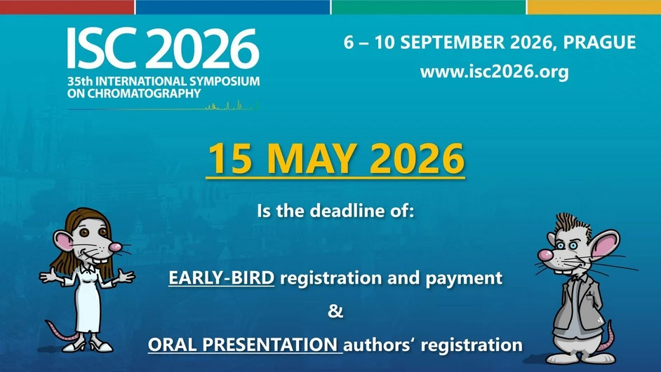 <p>International Symposium on Chromatography: ISC 2026 – blíží se termín zvýhodněné registrace</p>