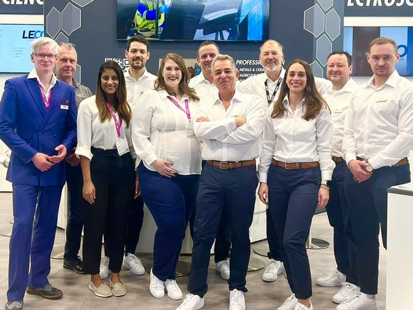 LECO: Velká událost ve světě GC/MS - společnost LECO uvádí na trh Pegasus® BTX. Tým společnosti LECO Germany na veletrhu Analytica.