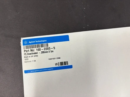 Agilent deaktivovaná křemenná kapilára, 5 m × 0,2 mm, 160-2205-5 (Nová)