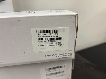 Agilent filtr pro čištění nosného plynu, CP17973 (Nová)