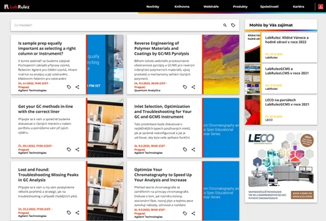 GC a GC/MS webináře týden 1/2022 + top webináře 2021
