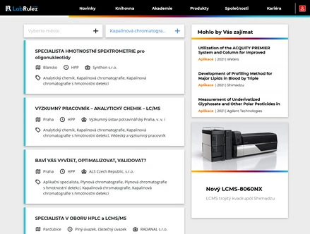 LabRulez Kariéra - analytická chemie - duben 2021