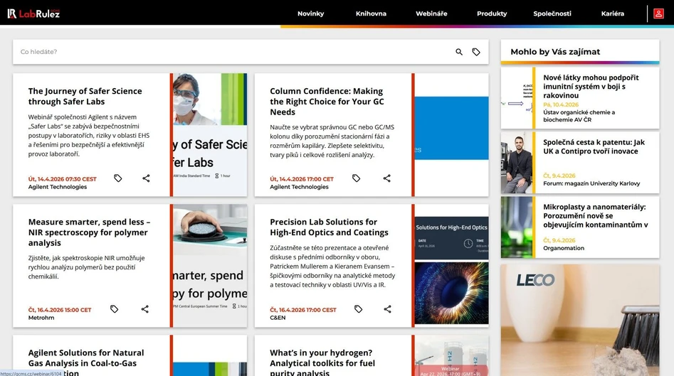 <p>LabRulez: Webináře LabRulezGCMS týden 16/2026</p>