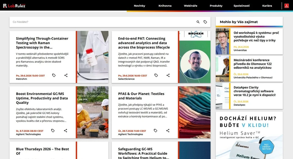 <p>LabRulez: Webináře LabRulezGCMS týden 27/2026</p>