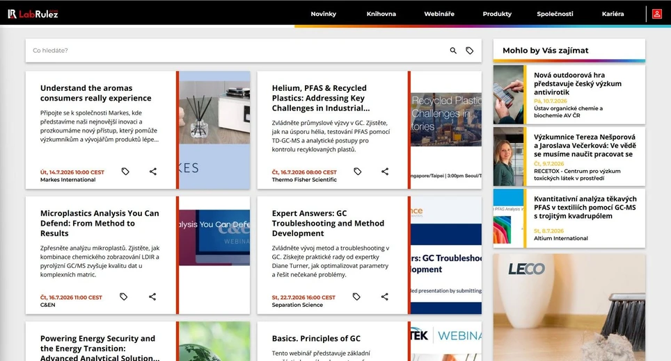 <p>LabRulez: Webináře LabRulezGCMS týden 29/2026</p>