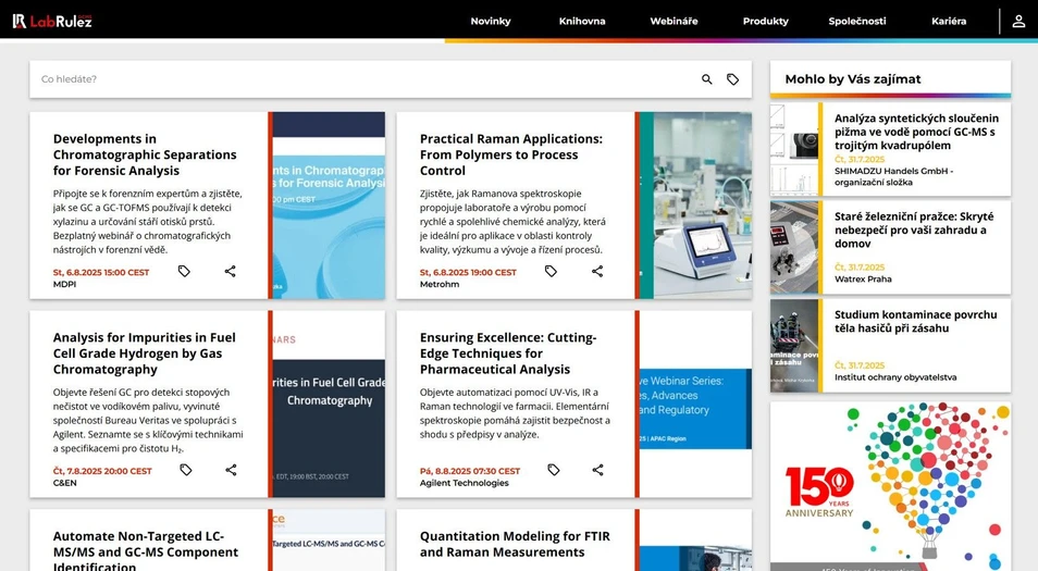 <p>LabRulez: Webináře LabRulezGCMS týden 32/2025</p>
