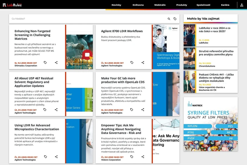 <p>LabRulez: Webináře LabRulezGCMS týden 3-4/2025</p>