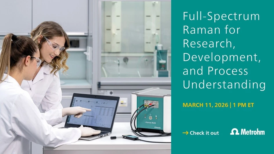 Metrohm: Full-Spectrum Raman for Research, Development, and Process Understanding
