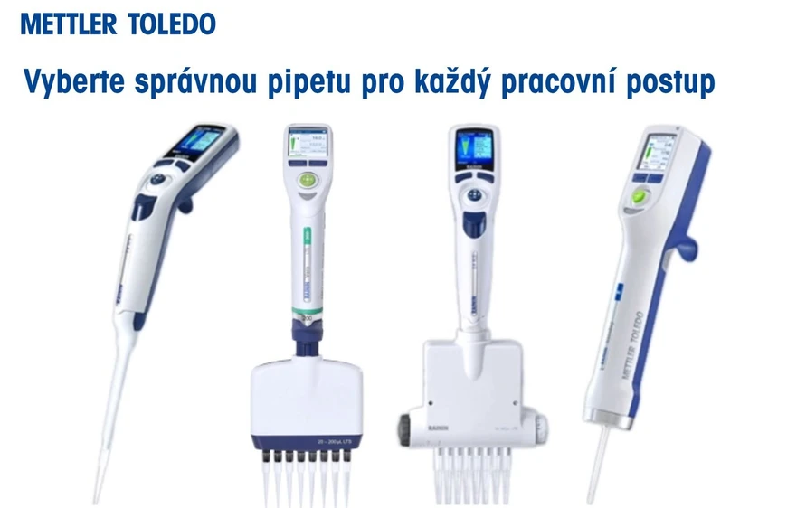 Mettler Toledo: Vyberte správnou pipetu pro každý pracovní postup