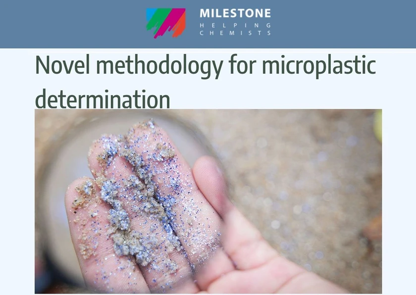 Milestone: Novel methodology for microplastic determination 
