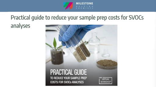 Practical guide to reduce your sample prep costs for SVOCs analyses