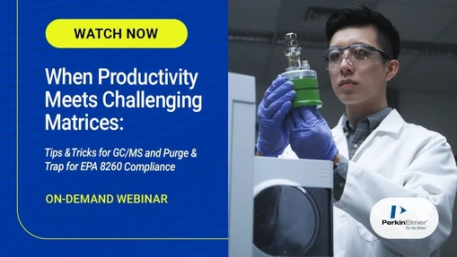 When Productivity Meets Challenging Matrices: Tips and Tricks for GC/MS and Purge and Trap for EPA 8260 Compliance