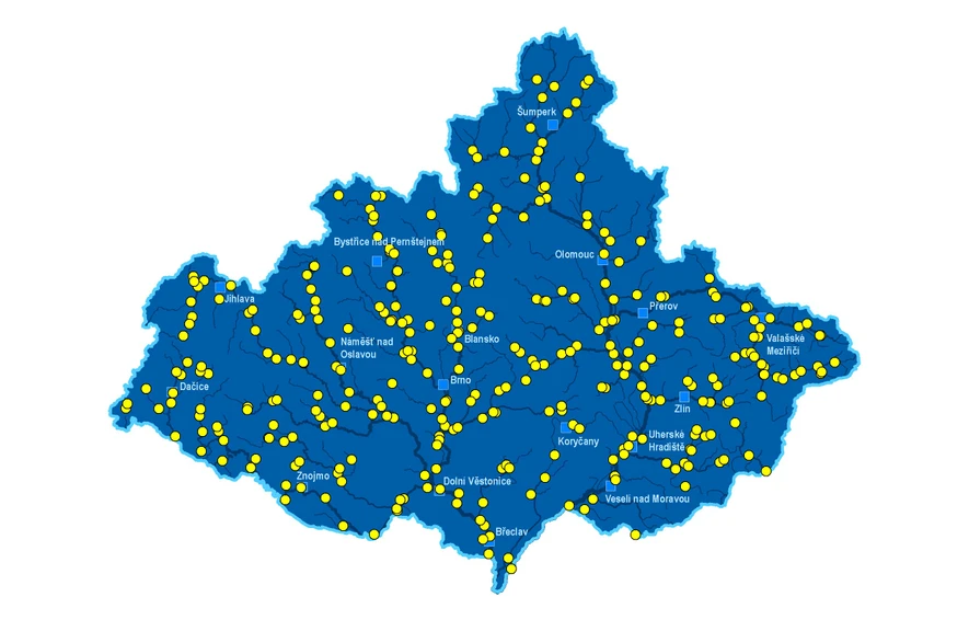 Povodí Moravy: Profily provozního monitoringu tekoucích vod Povodí Moravy