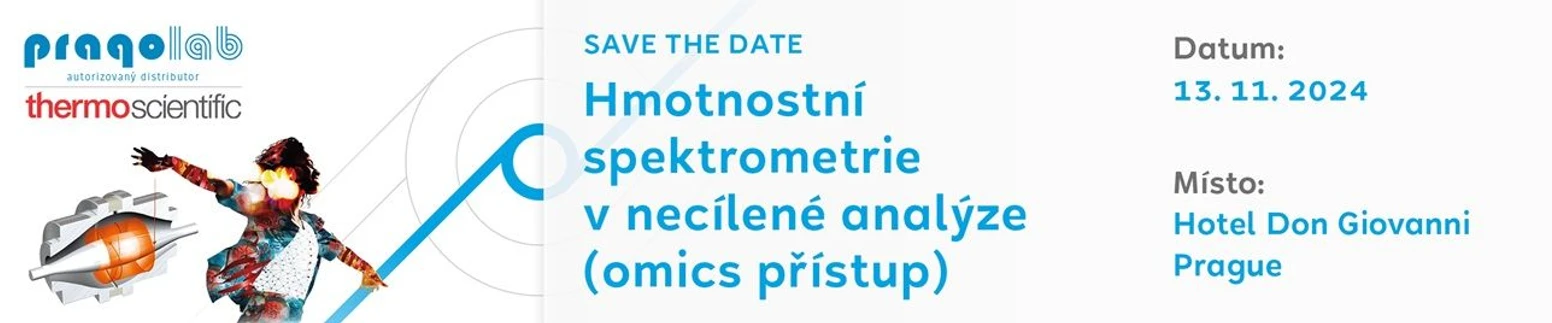 Pragolab: SAVE THE DATE Hmotnostní spektrometrie v necílené analýze (omnics přístup) 2024