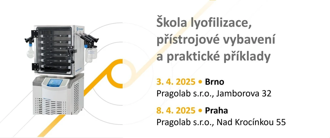 Škola lyofilizace, přístrojové vybavení a praktické příklady