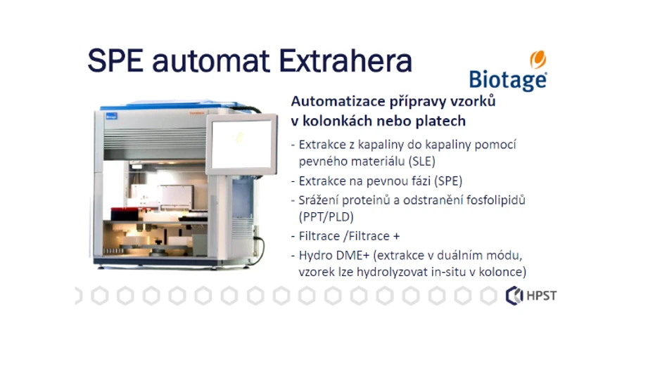 HPST: SPE automaty v nabídce společnosti HPST, s.r.o. se zaměřením na přístroj Extrahera