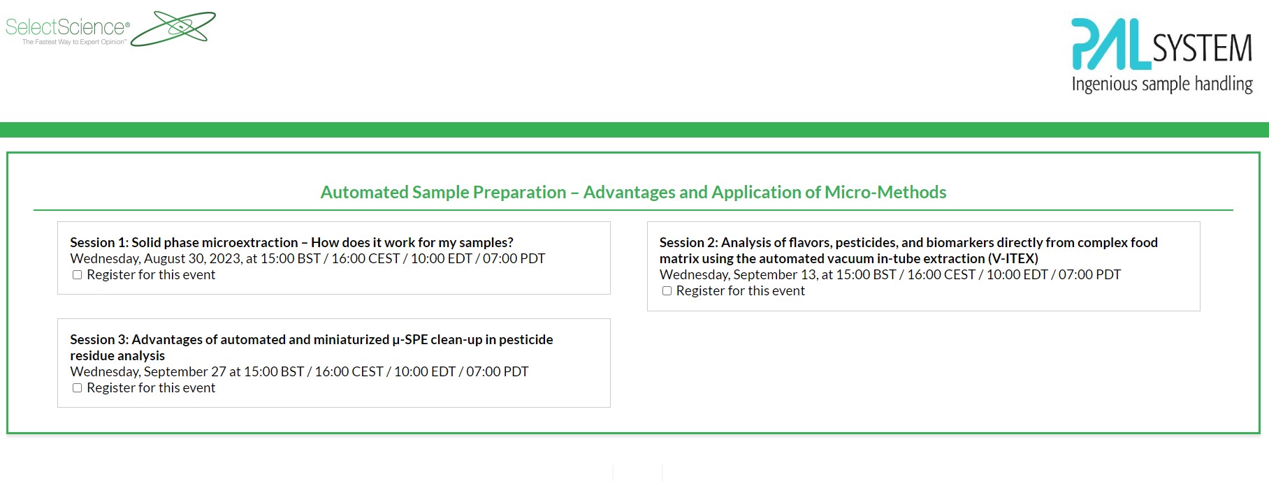 SelectScience: Solid phase microextraction – How does it work for my samples?