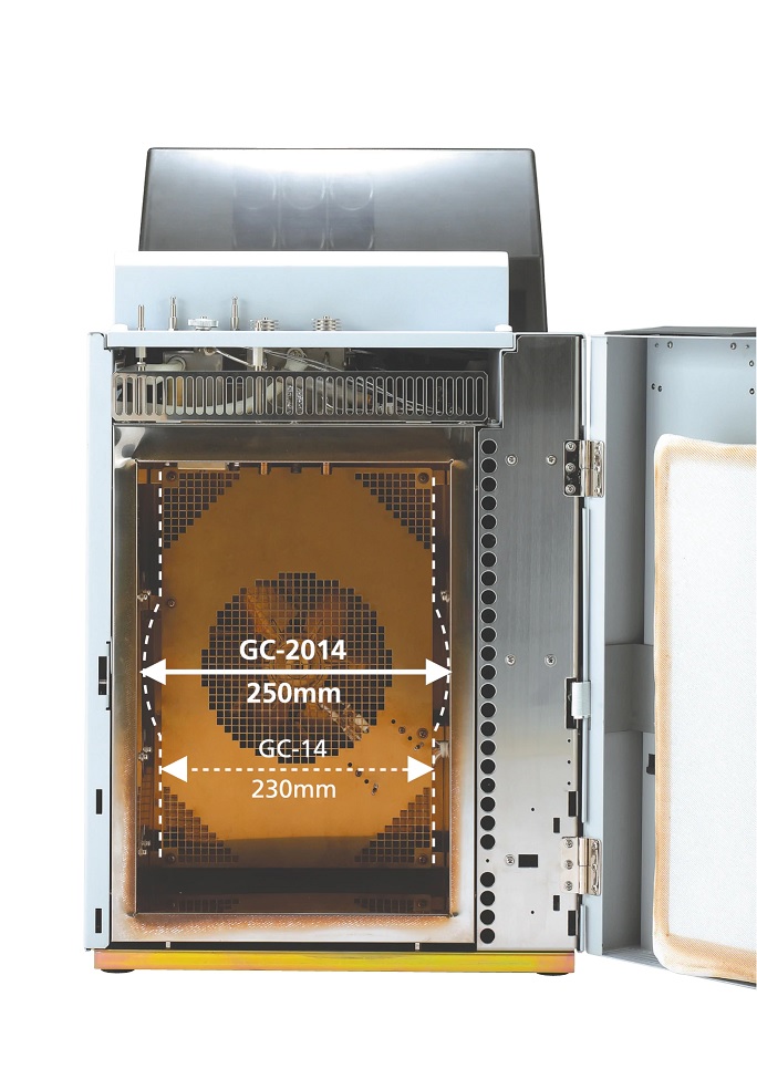 Shimadzu GC-2014 plynový chromatograf (Bazar) (2 x DI, 2 x FID)