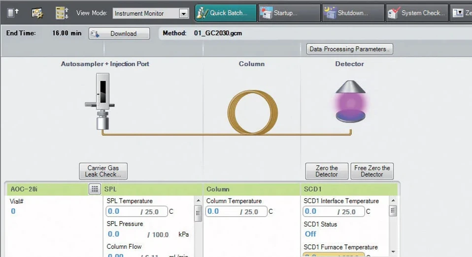 Shimadzu: Obrázek 10. Uživatelsky přívětivé rozhraní