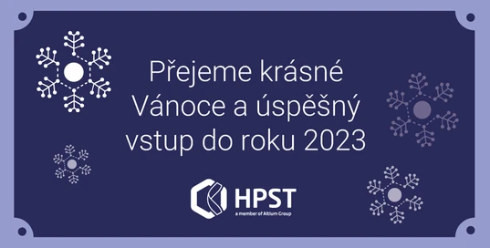 HPST Vám přeje krásné Vánoce a úspěšný nový rok 2023