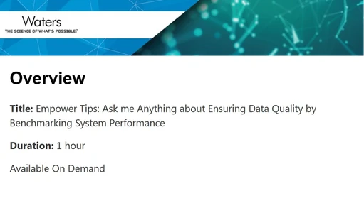 Empower Tips: Ask me Anything about Ensuring Data Quality by Benchmarking System Performance