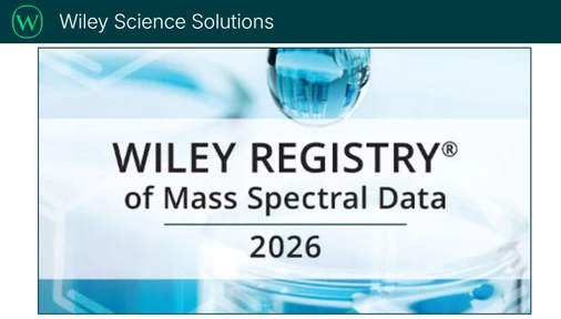 Wiley vydává databázi Wiley Registry of Mass Spectral Data 2026 a rozšiřuje možnosti identifikace látek pomocí GC-MS
