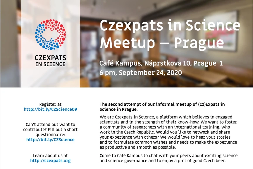 Czexpats in Science: Pozvánka: (Cz)Expats in Science Meetup - Prague