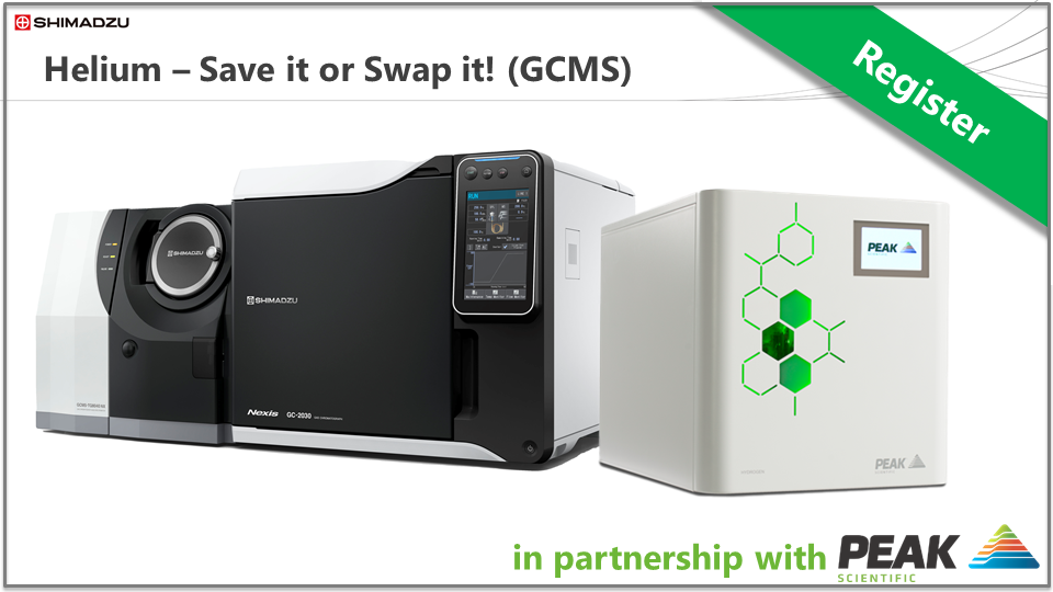 Shimadzu Products & Applications Series - Helium (Part 2 - GCMS): Save it or Swap it!