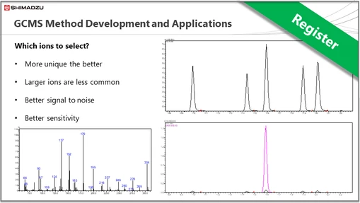 Shimadzu Theory & Key Principles Series - GCMS Session 5: GCMS Method Development and Applications