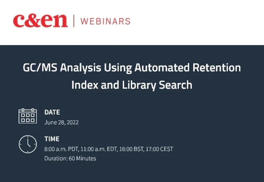 C&EN: GC/MS Analysis Using Automated Retention Index and Library Search