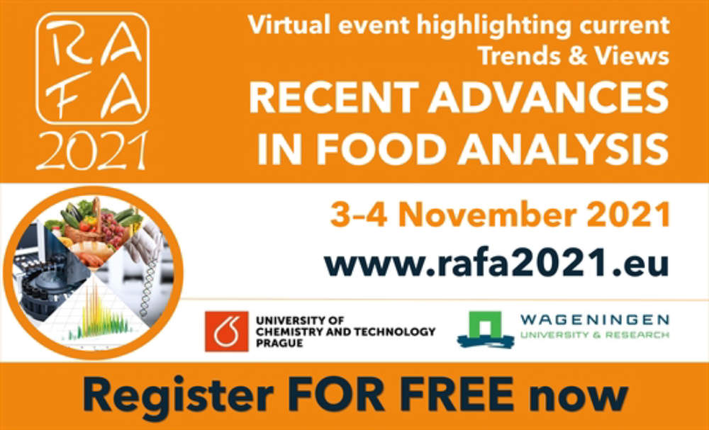 RECENT ADVANCES IN FOOD ANALYSIS - RAFA 2021